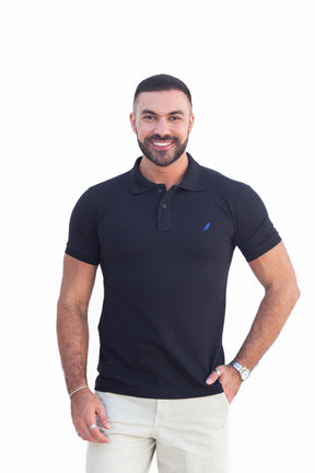 Camisa Gola Polo Preta