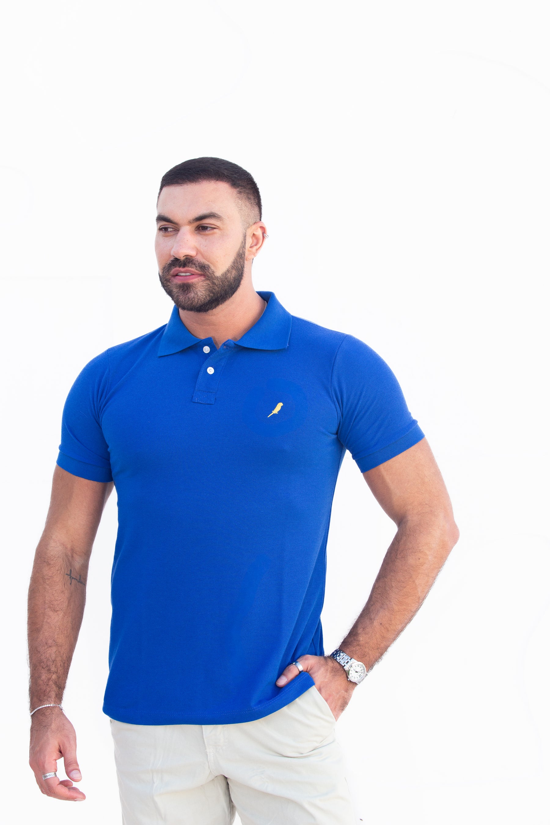 Camisa Gola Polo Azul Bic