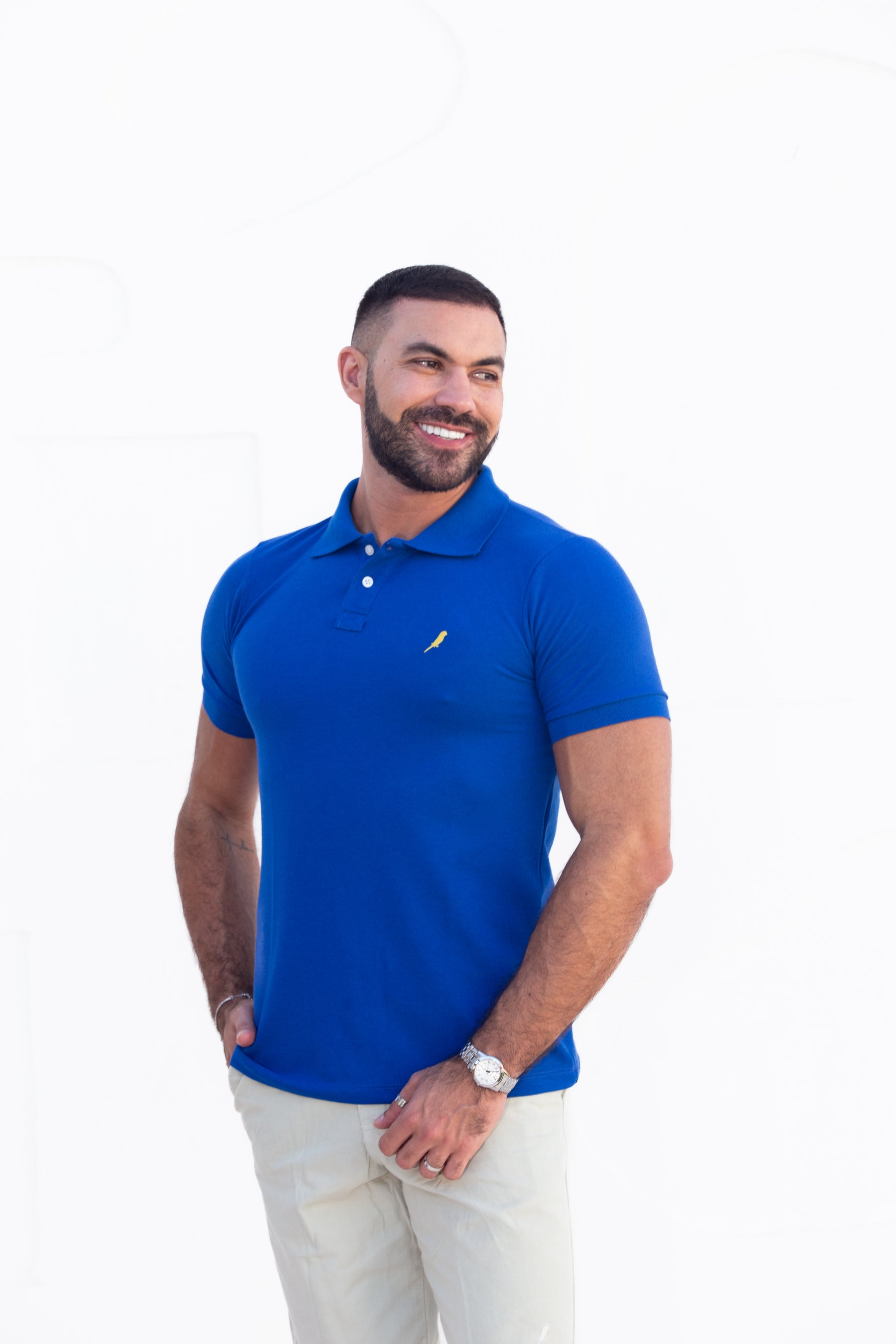 Camisa Gola Polo Azul Bic