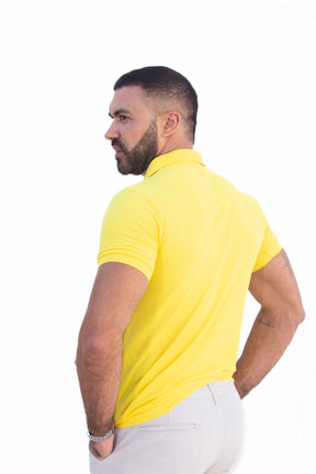 Camisa Gola Polo Amarela