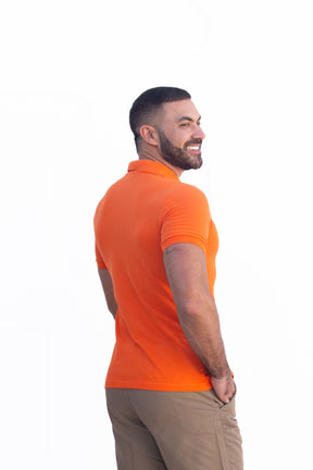 Camisa Gola Polo Laranja