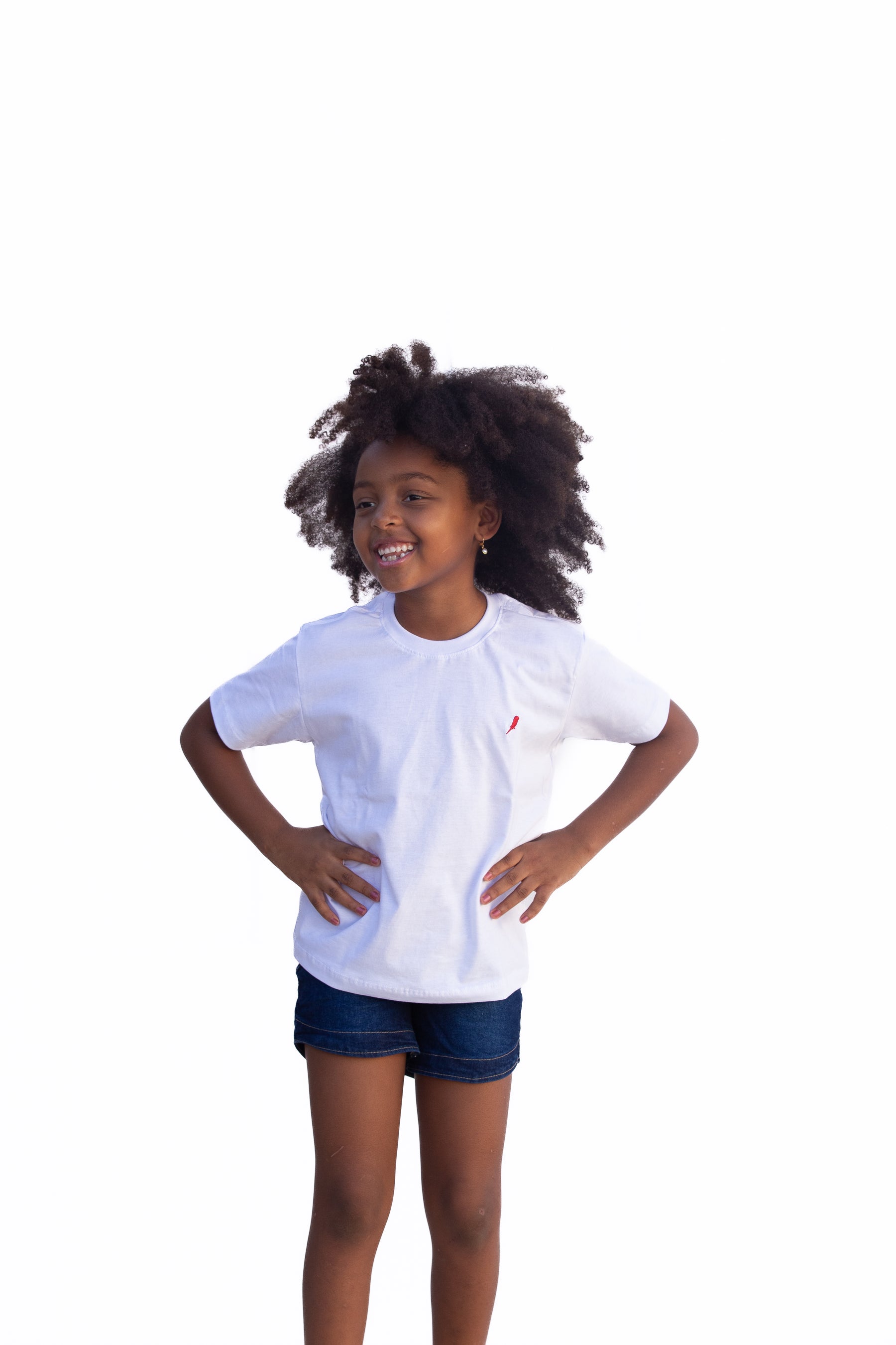 Camiseta Infantil Feminina Branca