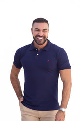 Camisa Gola Polo Azul Marinho