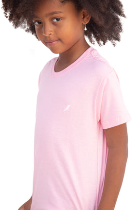 Camiseta Infantil Feminina Rosa Bebê