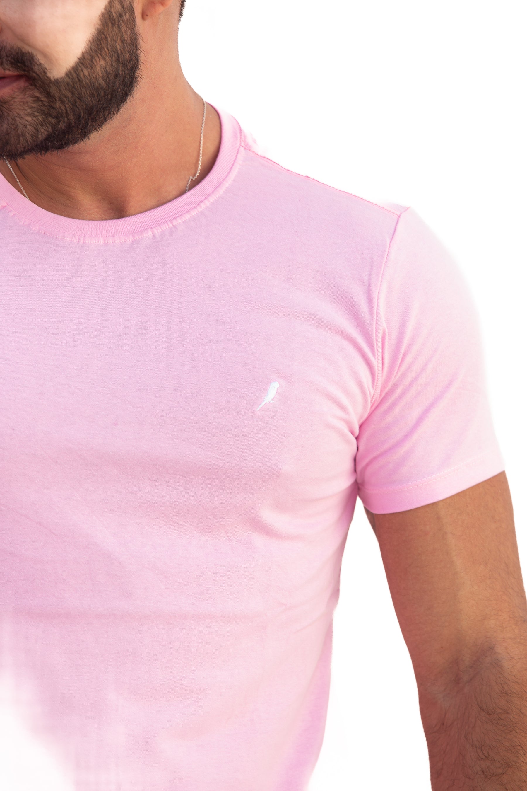 Camiseta Masculina Rosa Bebê