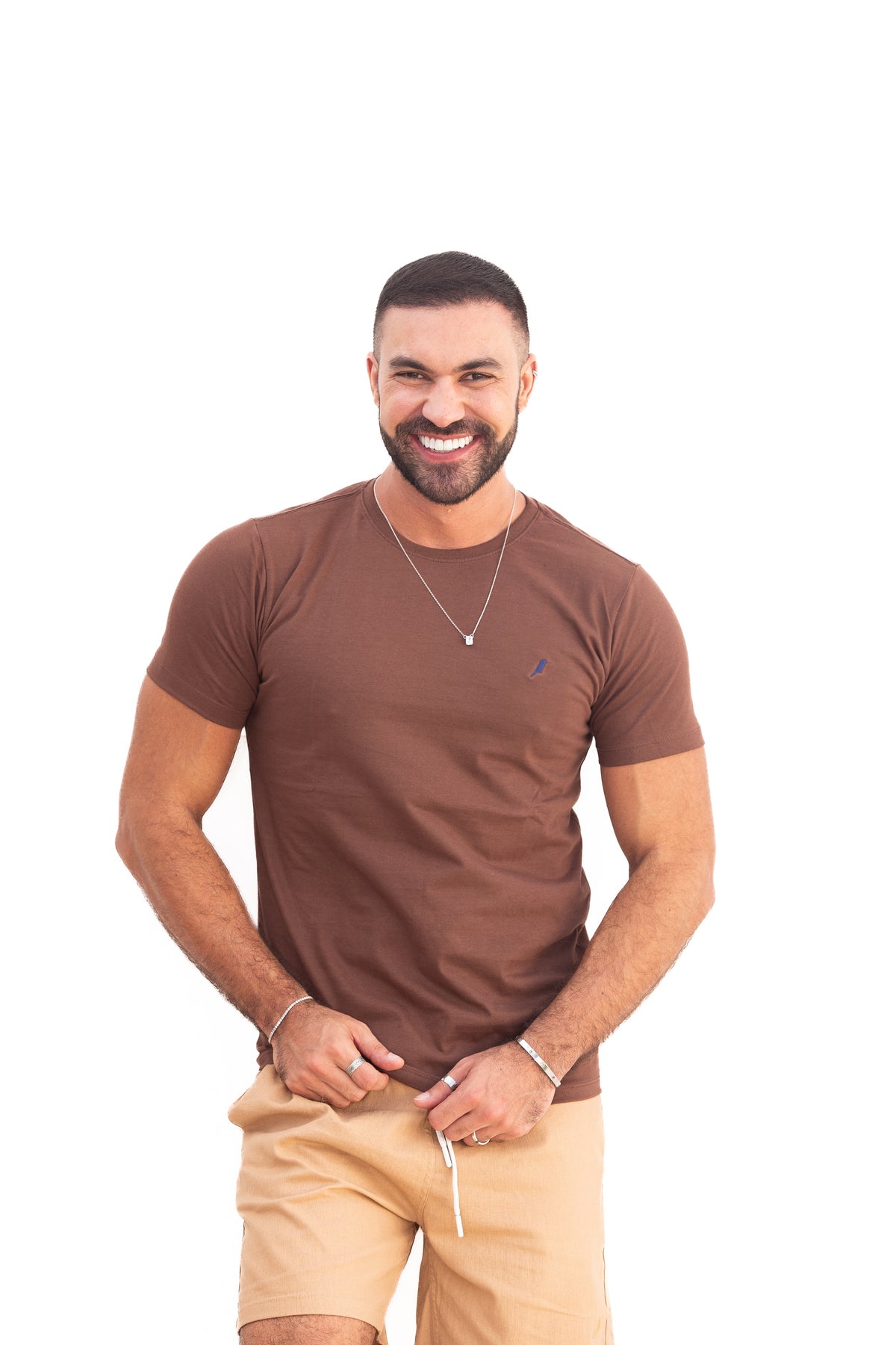 Camiseta Masculina Marrom