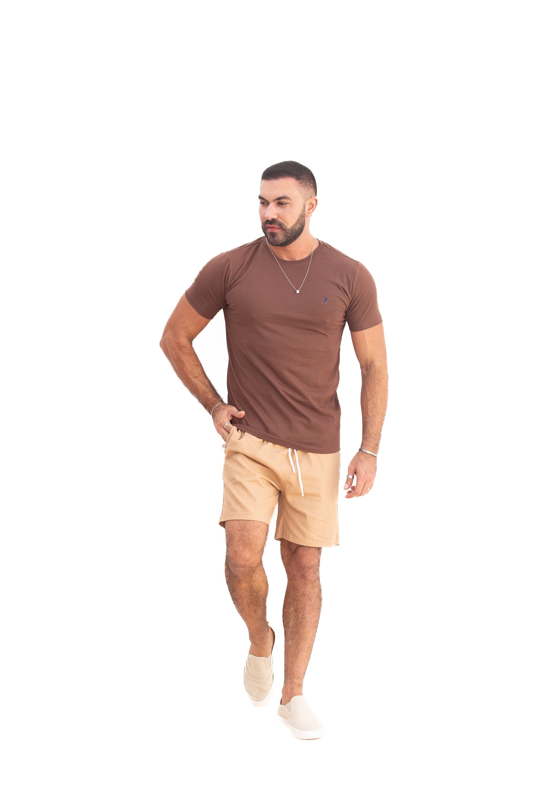 Camiseta Masculina Marrom