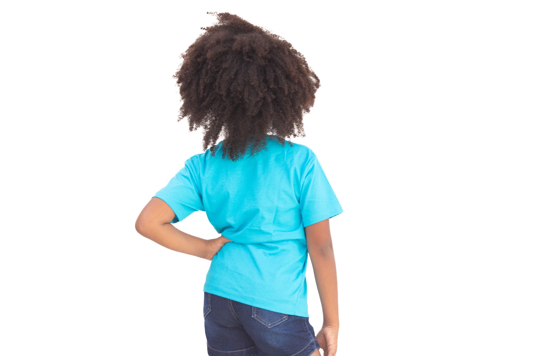 Camiseta Infantil Feminina Azul Bebê