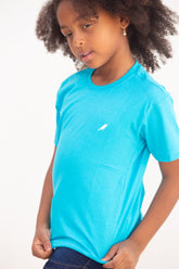 Camiseta Infantil Feminina Azul Bebê