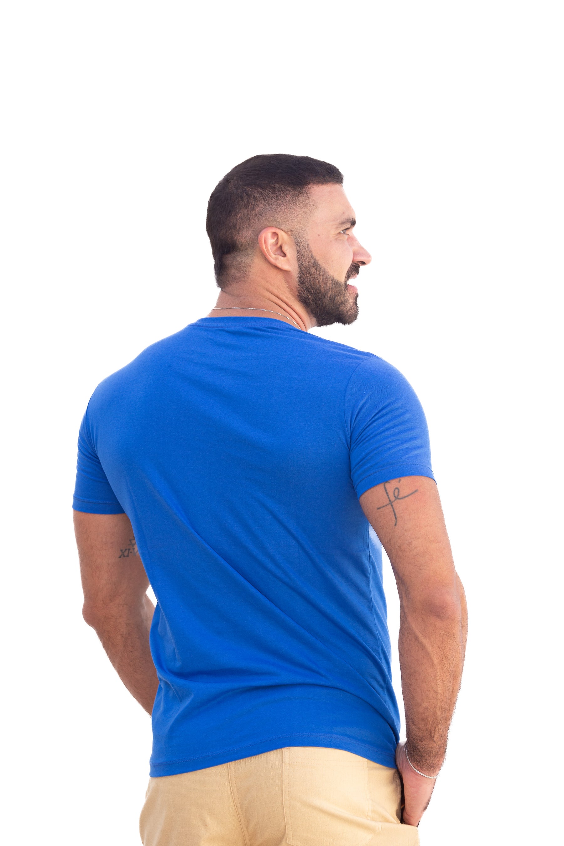 Camiseta Masculina Azul Bic