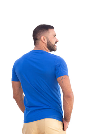 Camiseta Masculina Azul Bic