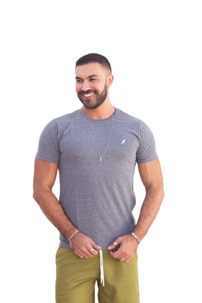 Camiseta Masculina Cinza Escuro