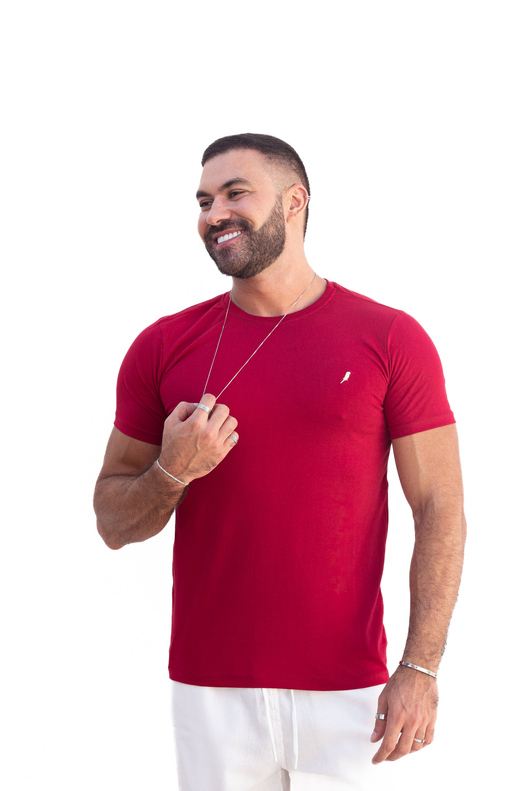 Camiseta Masculina Marsala