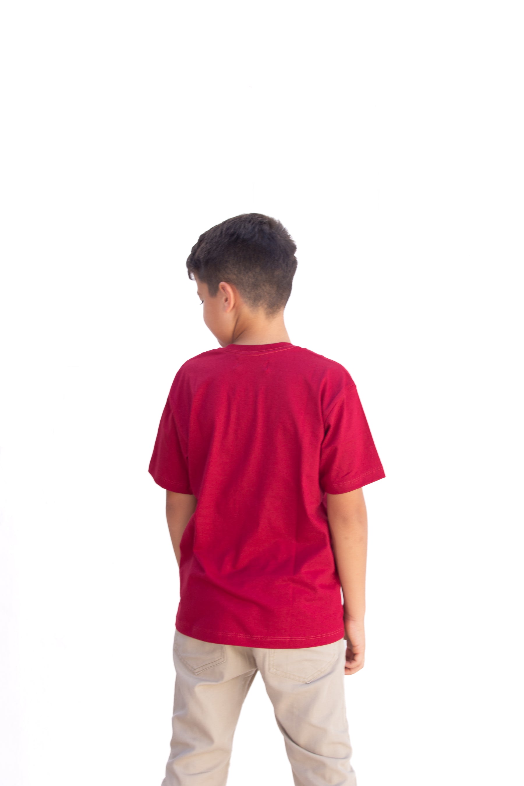 Camiseta Infantil Masculina Marsala