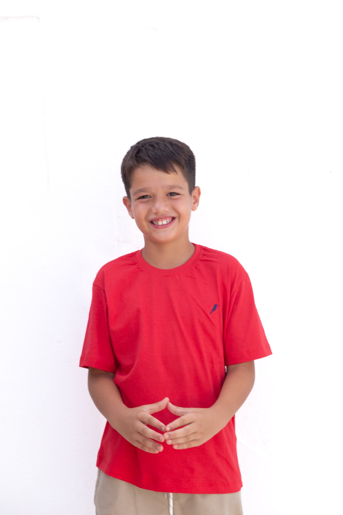 Camiseta Infantil Masculina Vermelha