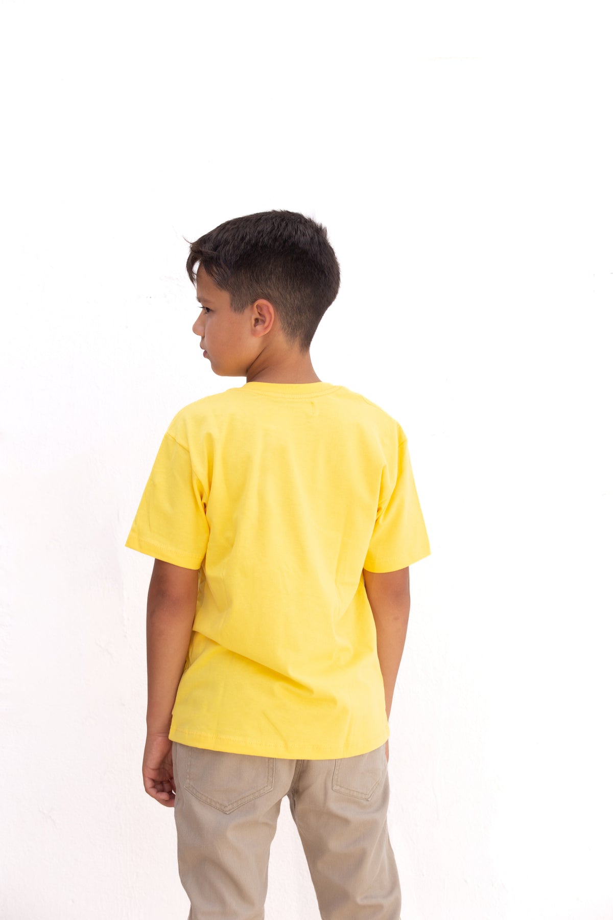 Camiseta Infantil Masculina Amarela