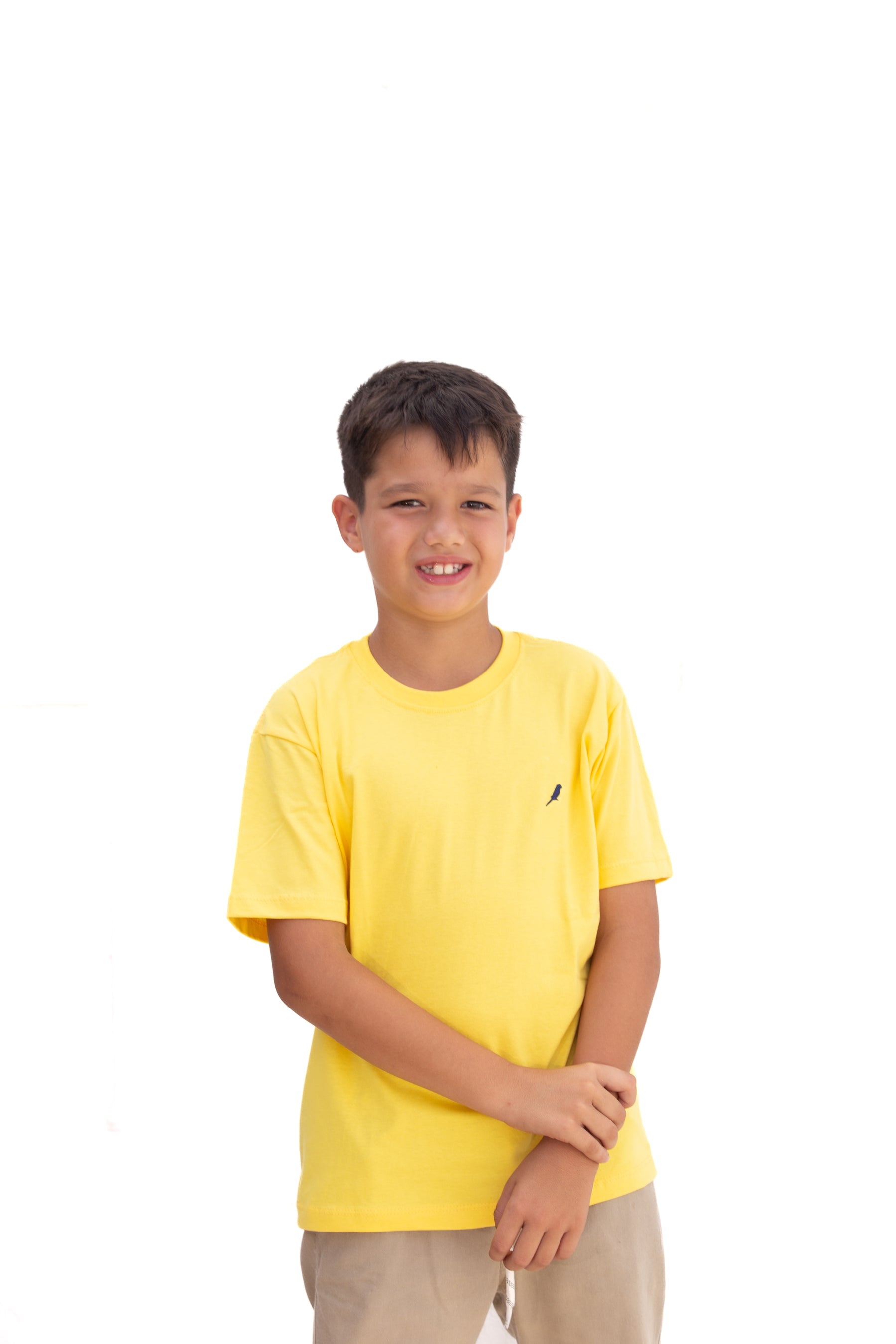 Camiseta Infantil Masculina Amarela