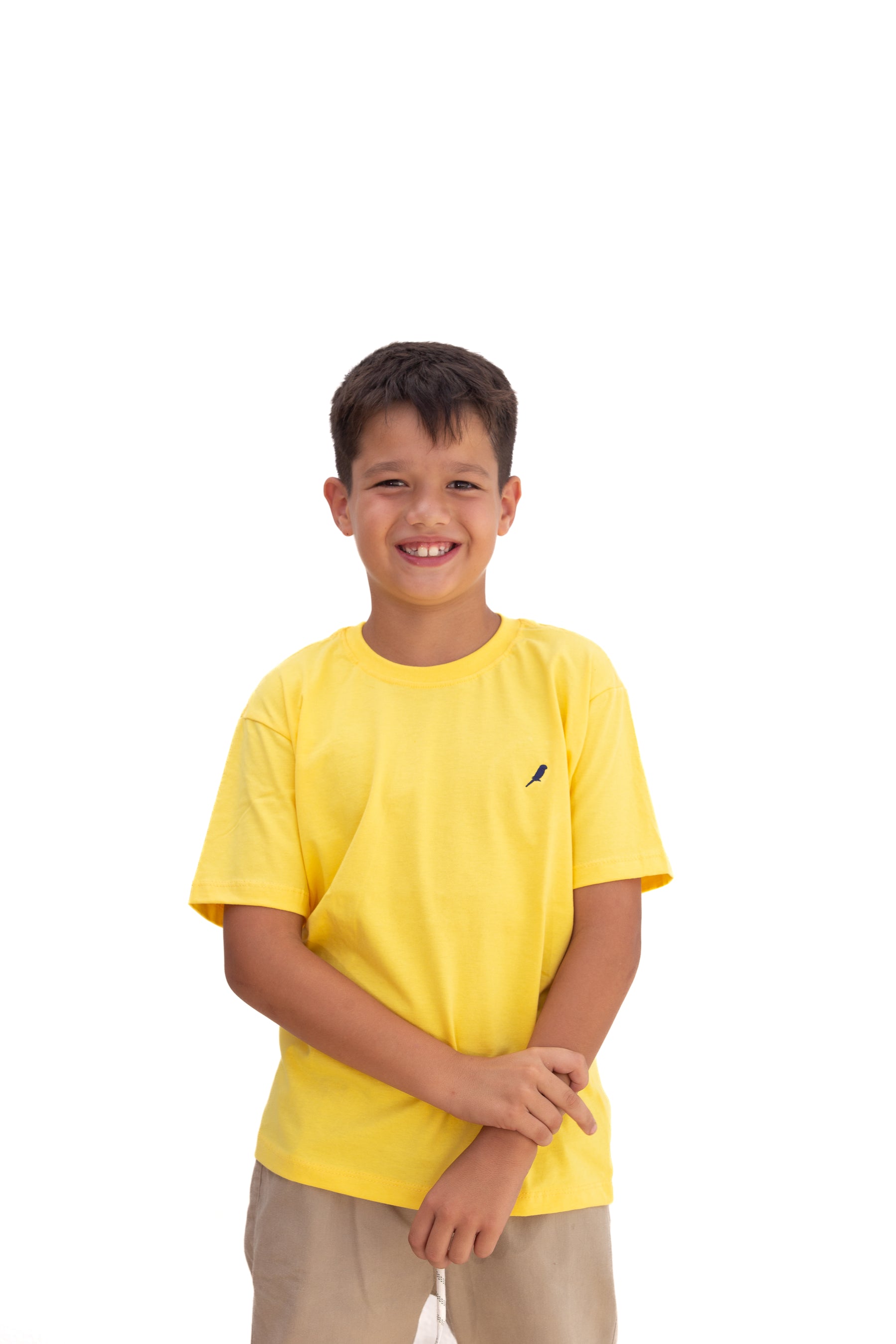 Camiseta Infantil Masculina Amarela