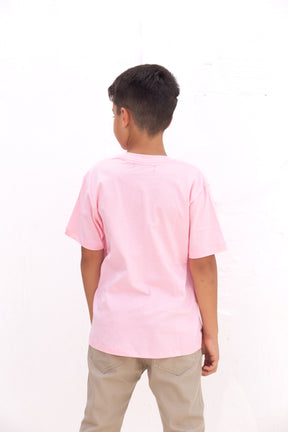 Camiseta Infantil Masculina Rosa Bebê