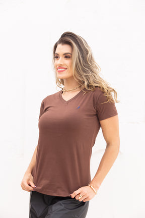 Camiseta Feminina Marrom