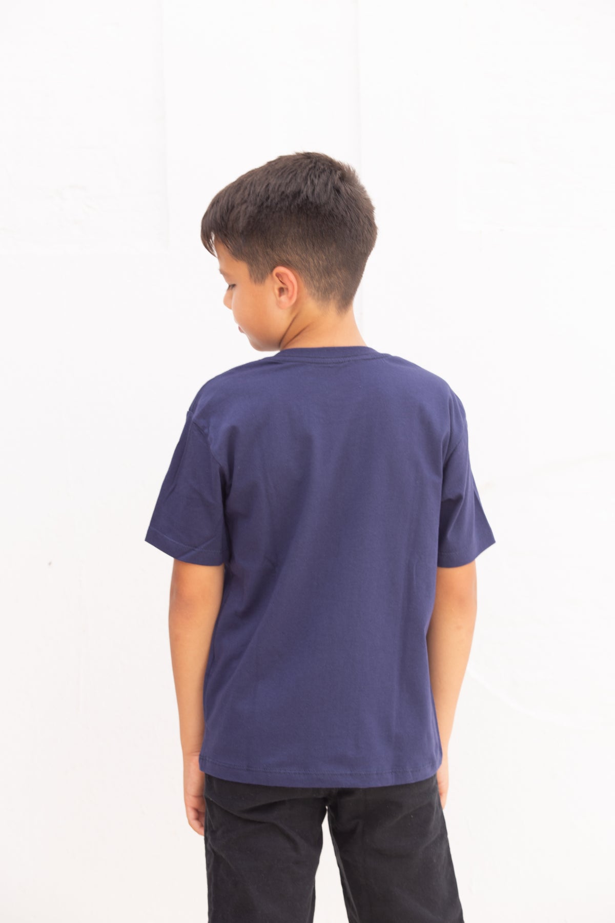 Camiseta Infantil Masculina Azul Marinho