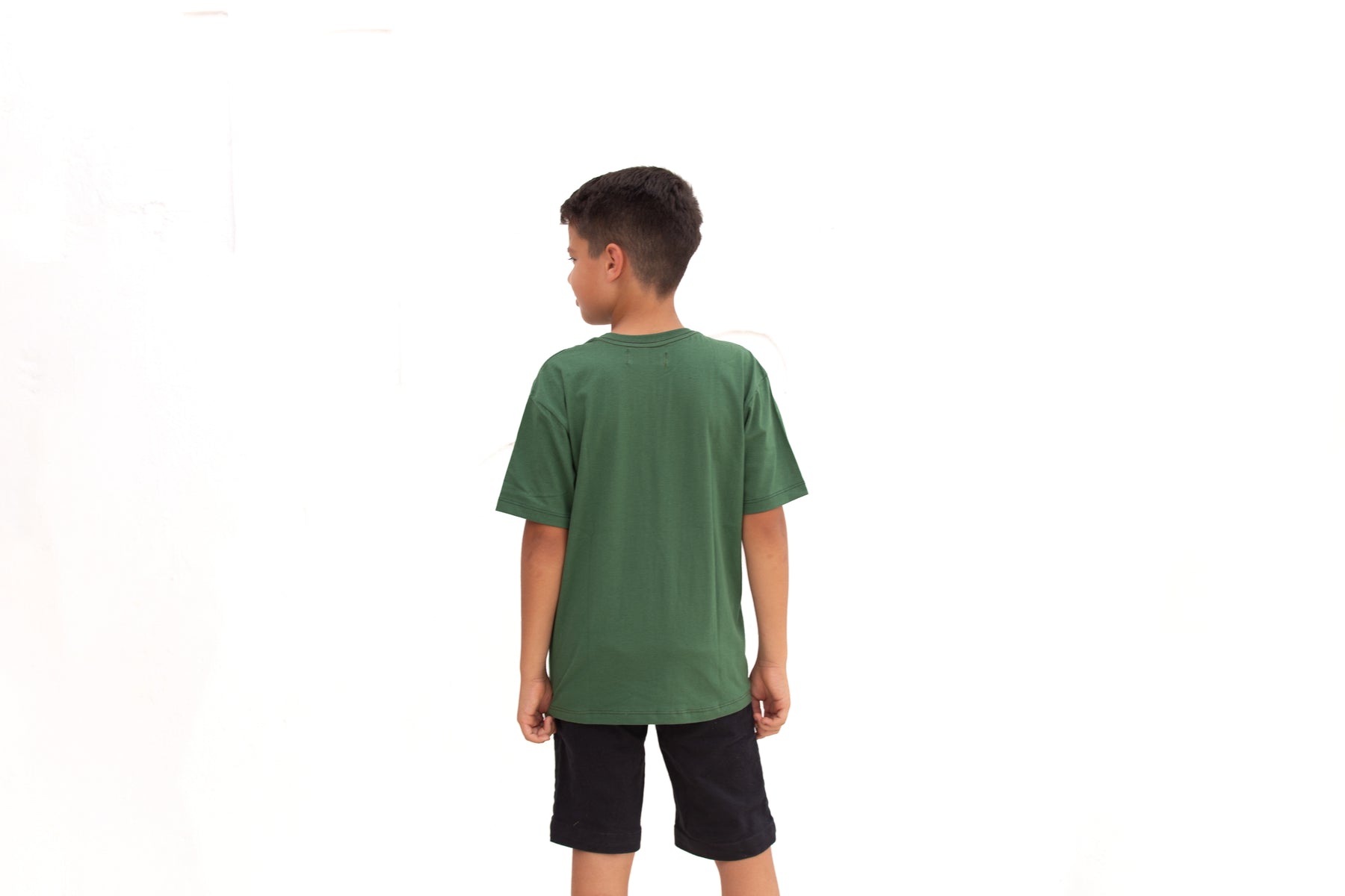 Camiseta Infantil Masculina Verde Militar