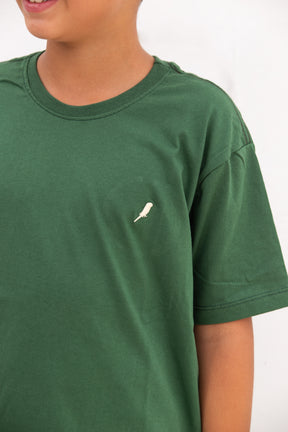 Camiseta Infantil Masculina Verde Militar