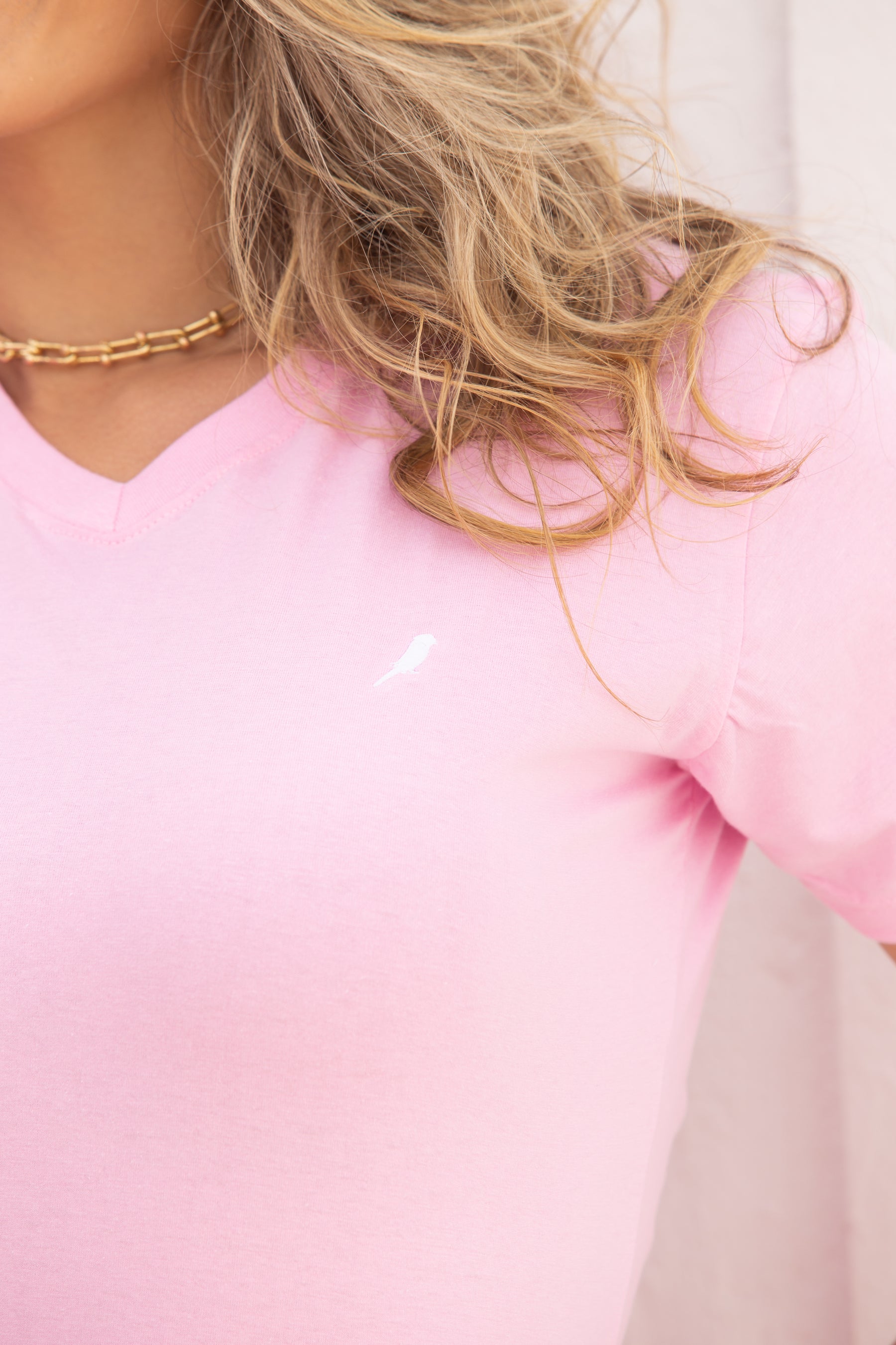 Camiseta Feminina Rosa Bebê