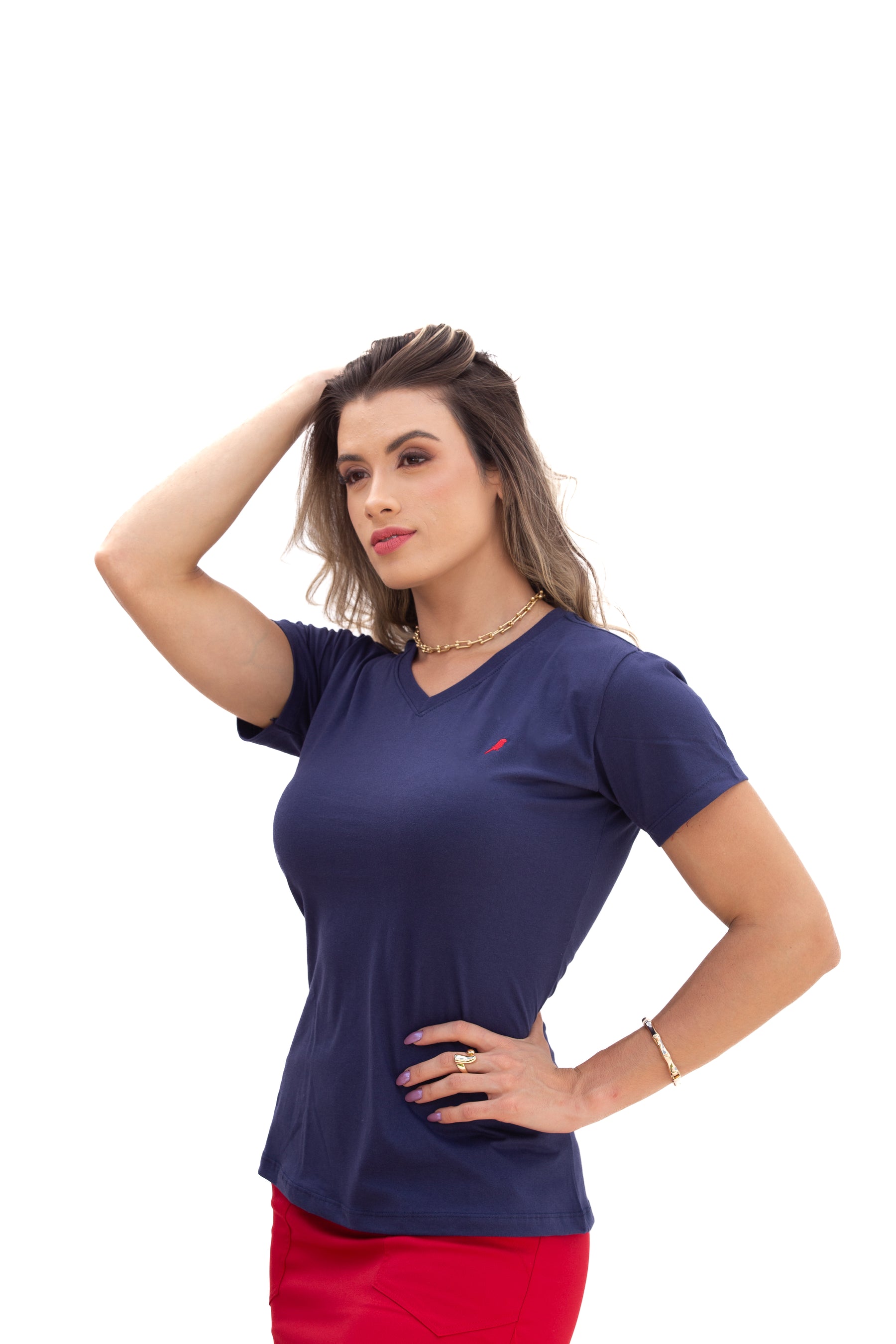 Camiseta Feminina Azul Marinho