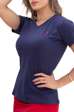 Camiseta Feminina Azul Marinho