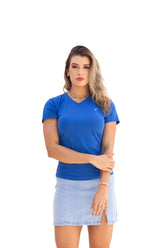 Camiseta Feminina Azul Bic